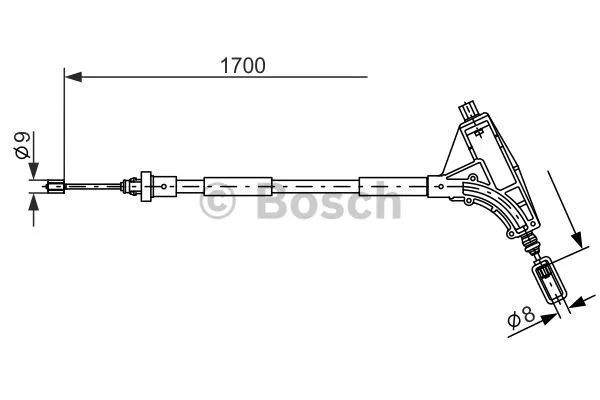 Cable Pull, parking brake (1 987 477 575)