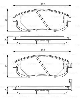 Brake Pad Set, disc brake (0 986 494 546)