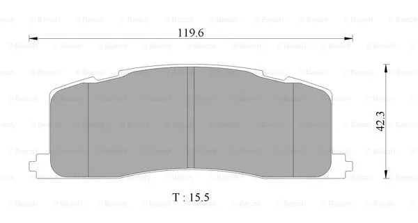 Brake Pad Set, disc brake (0 986 AB2 075)