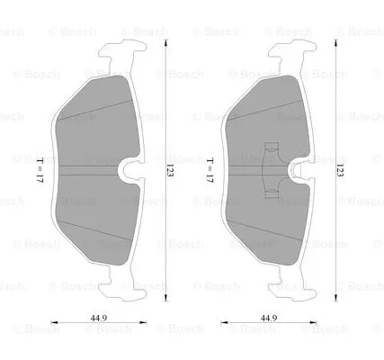 Brake Pad Set, disc brake (0 986 AB4 430)