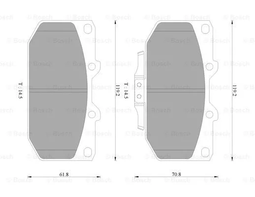 Brake Pad Set, disc brake (0 986 AB9 039)