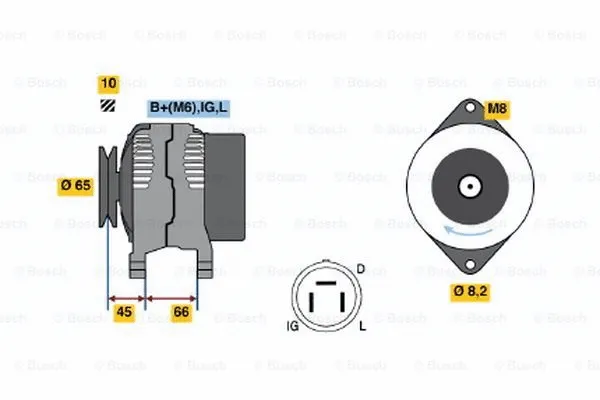 Alternator (0 986 035 461)