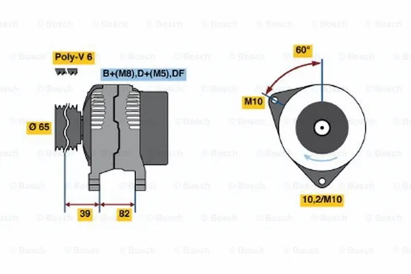 Alternator (0 123 515 024)