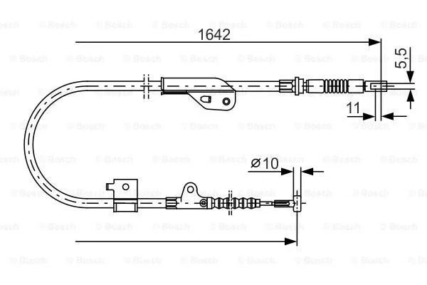 Cable Pull, parking brake (1 987 477 760)