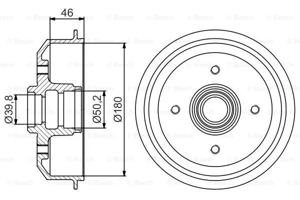 Brake Drum (0 986 477 150)