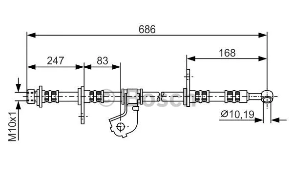 Brake Hose (1 987 476 734)