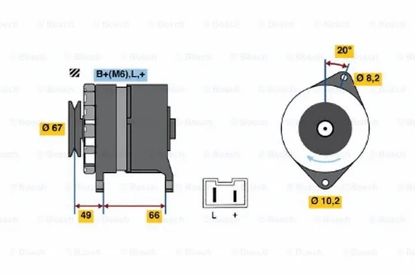 Alternator (0 986 036 911)