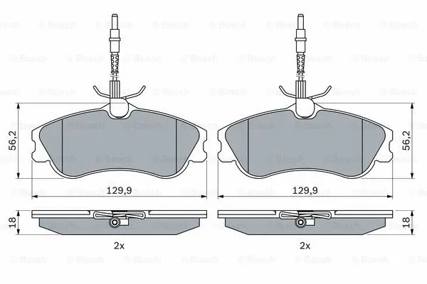 Brake Pad Set, disc brake (0 986 424 223)