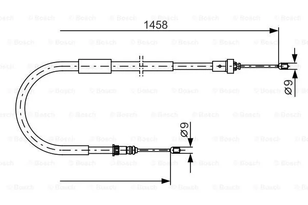 Cable Pull, parking brake (1 987 482 335)