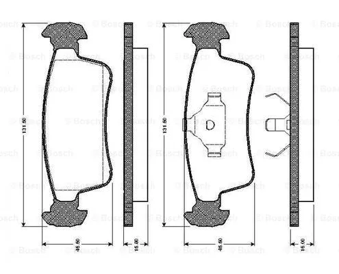 Brake Pad Set, disc brake (0 986 TB2 578)