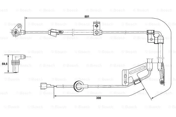 Sensor, wheel speed (0 265 001 273)