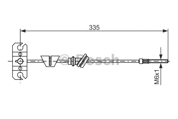 Cable Pull, parking brake (1 987 482 225)