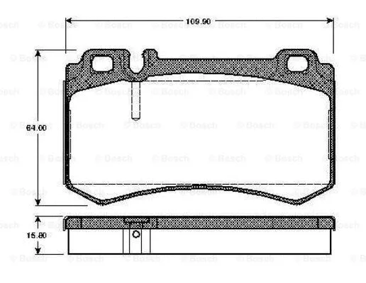 Brake Pad Set, disc brake (0 986 TB2 453)