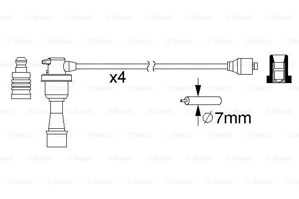 Ignition Cable Kit (0 986 357 151)