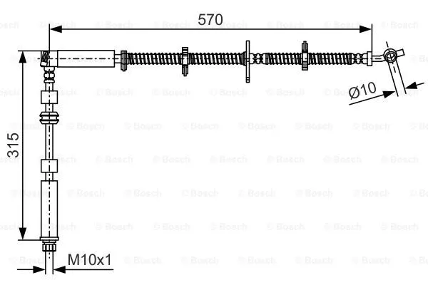 Brake Hose (1 987 481 A63)