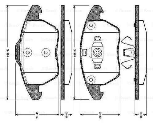 Brake Pad Set, disc brake (0 986 TB2 859)