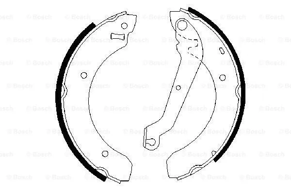 Brake Shoe Set (0 986 487 540)