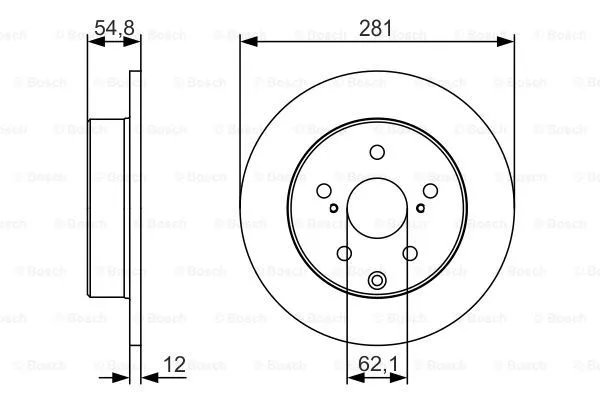 Brake Disc (0 986 479 S67)