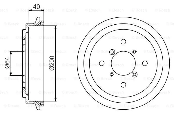 Brake Drum (0 986 477 188)