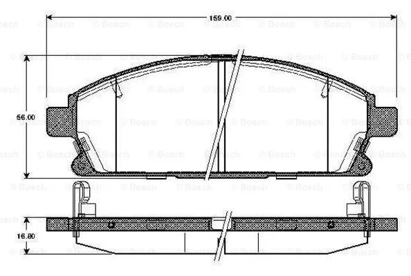 Brake Pad Set, disc brake (0 986 TB2 330)