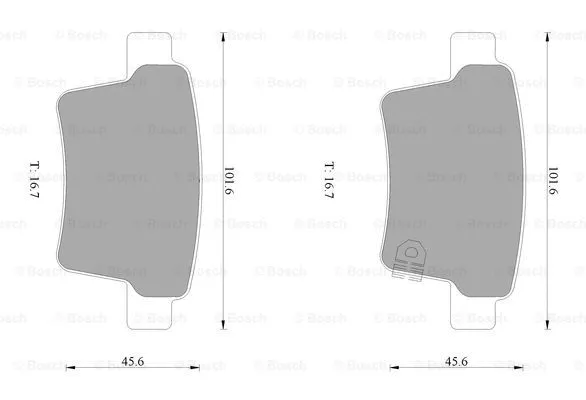 Brake Pad Set, disc brake (0 986 AB1 001)