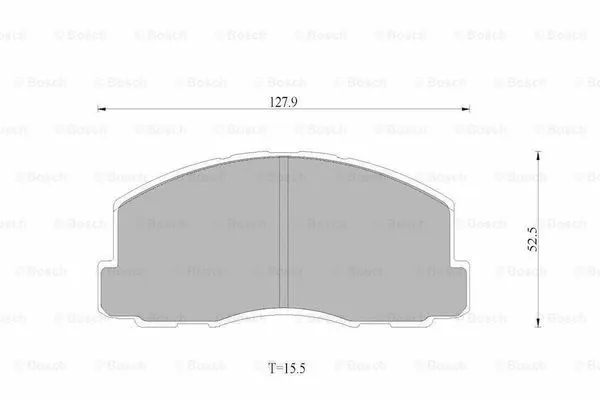 Brake Pad Set, disc brake (0 986 AB9 003)