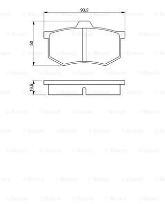 Brake Pad Set, disc brake (0 986 424 063)