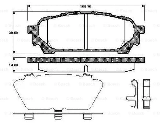 Brake Pad Set, disc brake (0 986 TB2 967)