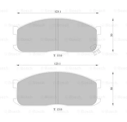 Brake Pad Set, disc brake (0 986 505 346)