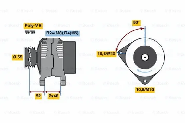 Alternator (0 124 615 002)