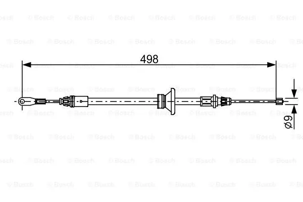 Cable Pull, parking brake (1 987 482 632)