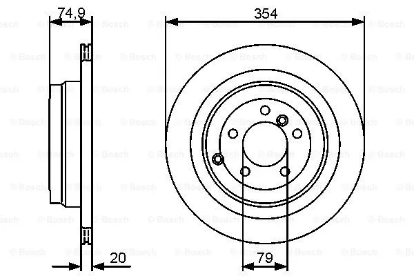Brake Disc (0 986 479 479)