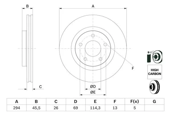 Brake Disc (0 986 479 745)