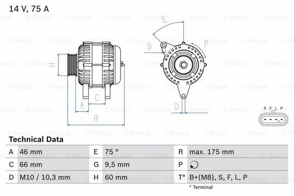 Alternator (0 986 083 770)