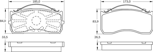 Brake Pad Set, disc brake (0 986 BB0 712)