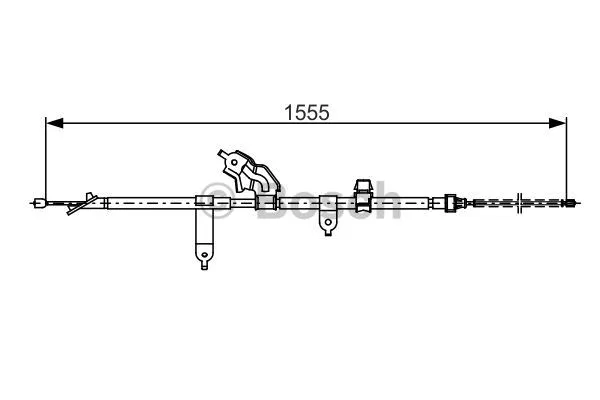 Cable Pull, parking brake (1 987 482 221)