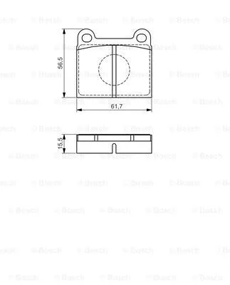 Brake Pad Set, disc brake (0 986 495 078)