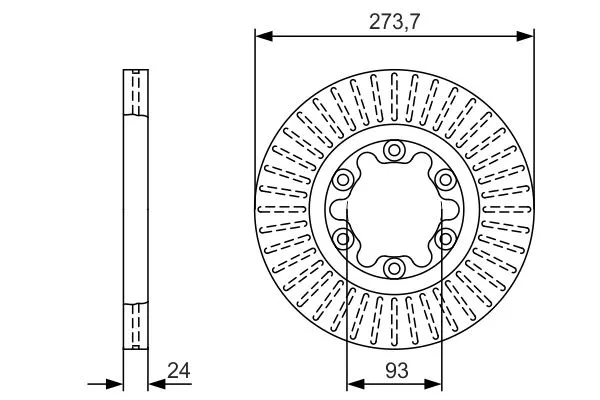 Brake Disc (0 986 479 V36)