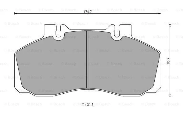 Brake Pad Set, disc brake (0 986 AB3 111)