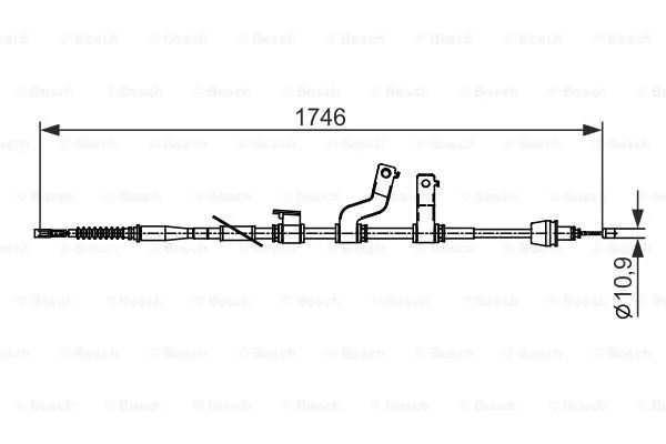 Cable Pull, parking brake (1 987 482 572)