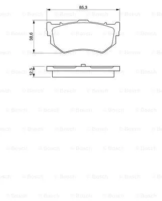 Brake Pad Set, disc brake (0 986 460 992)