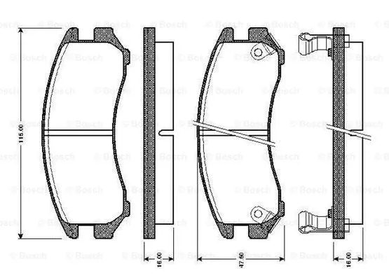 Brake Pad Set, disc brake (0 986 TB2 566)