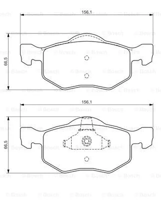 Brake Pad Set, disc brake (0 986 494 361)
