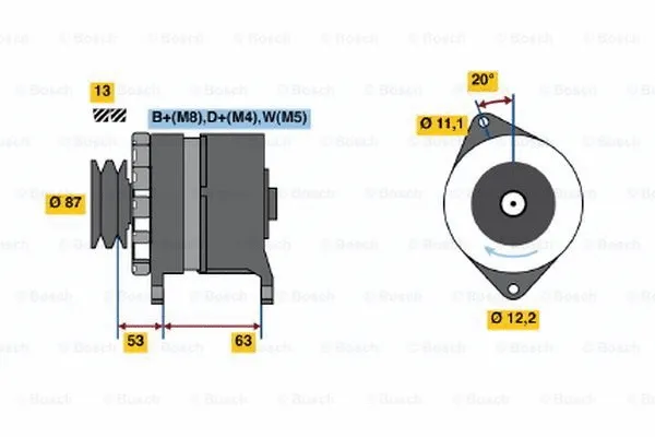 Alternator (0 120 469 010)