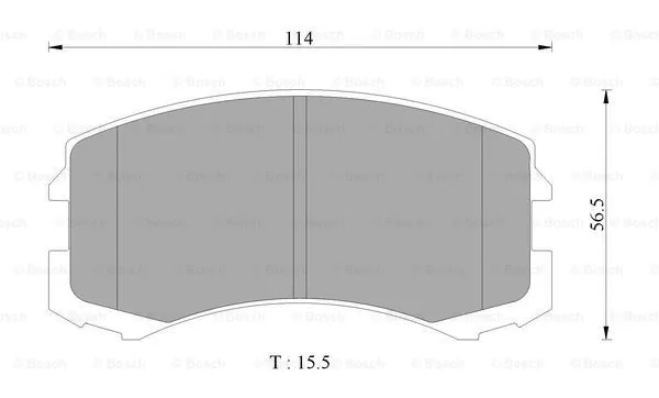 Brake Pad Set, disc brake (0 986 AB2 752)