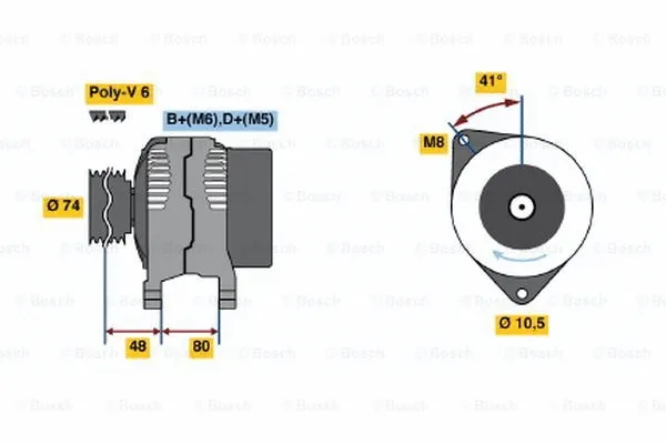 Alternator (0 123 310 016)