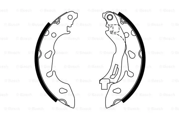 Brake Shoe Set (0 986 487 772)