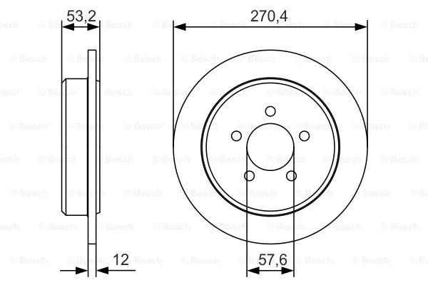 Brake Disc (0 986 479 A80)