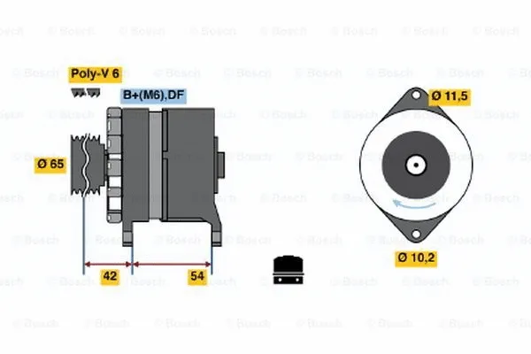 Alternator (0 120 450 025)