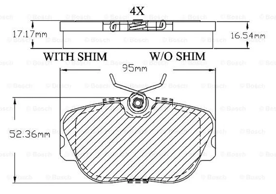Brake Pad Set, disc brake (F 03B 150 014)